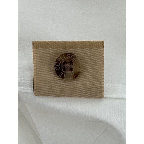 Filson XXL Feather Cloth White Long Sleeve Shirt - Picture 9 of 9